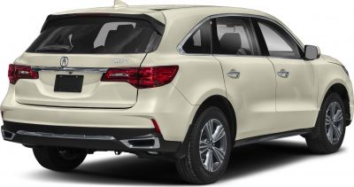 Rear side view with distinctive tail lights and SUV rear design