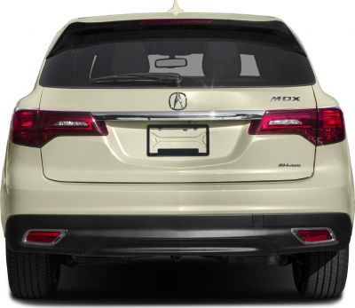 Distinct rear with dual tail lights, rear wiper, chrome trim, and license plate area