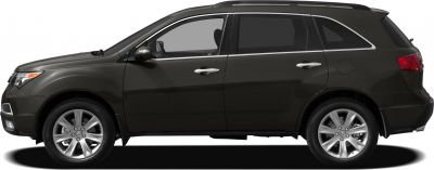 Black SUV side profile with alloy wheels and tinted windows