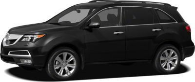 Side profile of dark SUV with alloy wheels and roof rails