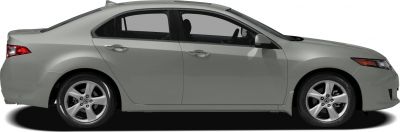 Side profile of a mid-size sedan with alloy wheels.