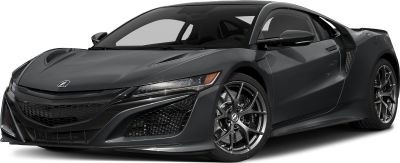 Front three-quarter view with sleek headlights and sporty grille
