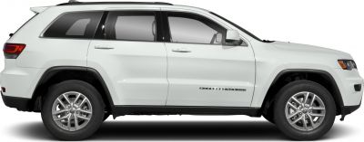 White SUV side profile with alloy wheels and four doors