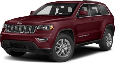 Front-side view of SUV with distinctive grille and alloy wheels