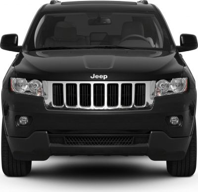 Front view with seven-slot grille and dual headlights