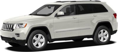 Side profile and front view of a midsize SUV with alloy wheels