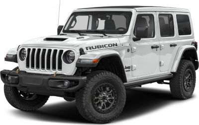Rugged off-road SUV with seven-slot grille and raised hood