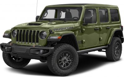 Off-road SUV with rugged tires and aggressive front grille