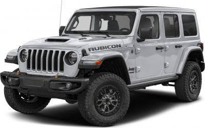 Silver SUV with black off-road wheels and distinctive front grille.