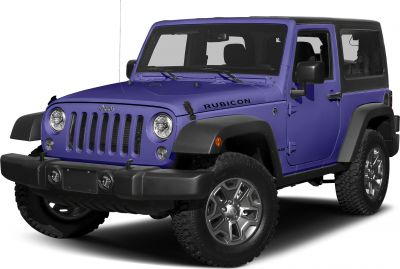 Off-road SUV with round headlights, seven-slot grille, and rugged bumper