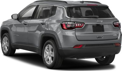 LED tail lights and silver roof rails on a compact SUV rear side