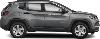 Side profile of an SUV showcasing alloy wheels and compact design