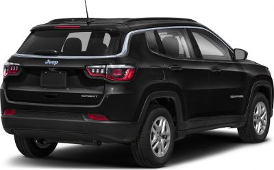 Rear and side profile with taillights and Sport badge