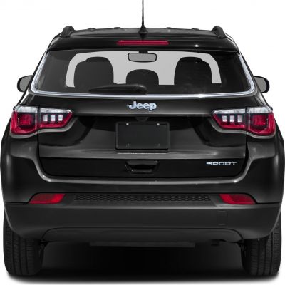 Rear view with distinct taillights and sporty design accents