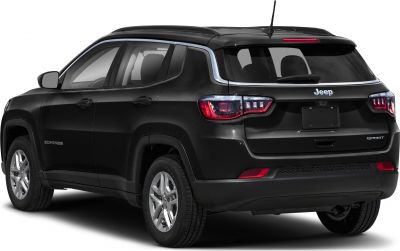 Rear and side view showing taillights and SUV profile