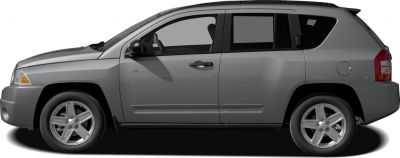 Side profile of a compact SUV with angular body and alloy wheels