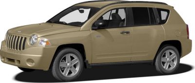Beige mid-size SUV front and side view with distinct grille and alloy wheels
