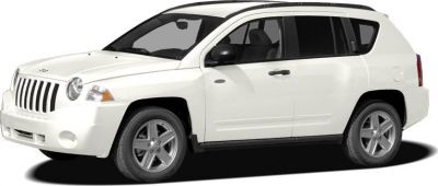 White compact SUV side view with alloy wheels and roof rails