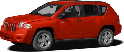 Red SUV with roof rails, four doors, and alloy wheels in a front-side view.