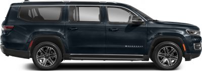 Side view of a modern SUV with alloy wheels and extended body profile