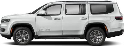 Side profile of a large SUV with two doors and prominent wheels