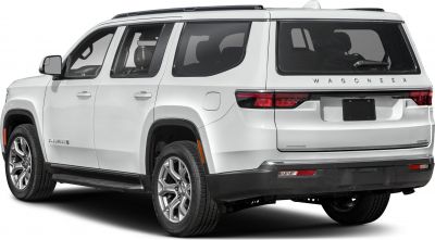 Rear view of a SUV with modern taillights and spacious windows