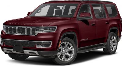 Front and side view of a luxury full-size SUV with signature grille and alloy wheels