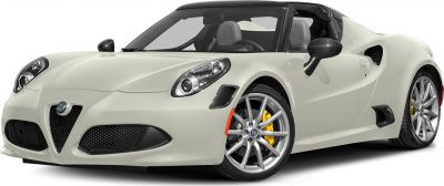 Aerodynamic convertible with mesh air intakes and yellow brake calipers