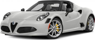 Convertible sports car with carbon fiber mirrors and alloy wheels