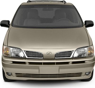 Front view with distinctive chrome grille and headlights