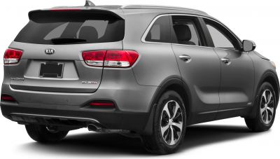 Rear view of an SUV with alloy wheels and dual exhaust