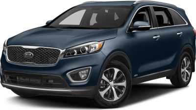 Front angle of SUV with alloy wheels and prominent headlights