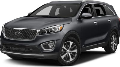 Front and side view showing grille, headlights, alloy wheels.