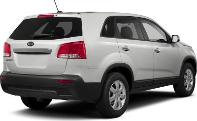 SUV rear and side view with distinctive taillights and alloy wheels