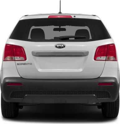 Rear tailgate, taillights, rear windshield, rear wiper of an SUV