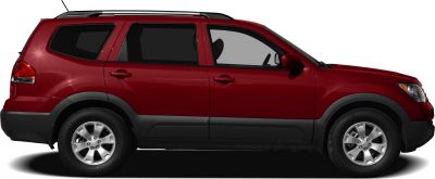 Side profile of SUV with roof rails and alloy wheels