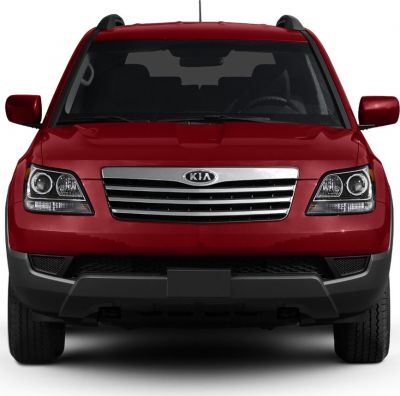 Front view with bold grille and modern headlights