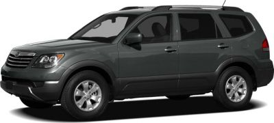 Mid-size SUV side profile with sporty roof rails
