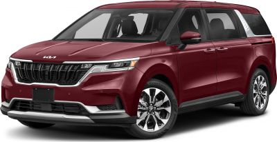 Modern minivan front grille and alloy wheels