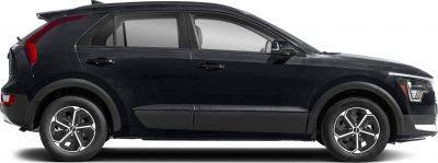 Side profile of a compact SUV with distinct alloy wheels and unique front headlight design