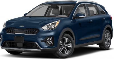 Front and side view of a compact hybrid SUV with updated grille and headlights
