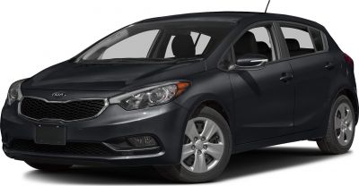 Front side view of a hatchback with alloy wheels and modern headlights