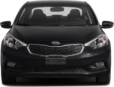Front view with distinctive headlights and honeycomb grille