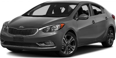 Front 3/4 view of a compact sedan with alloy wheels and sleek headlights