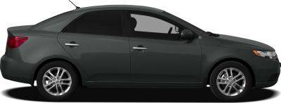 Side profile of a sedan with alloy wheels and tinted windows