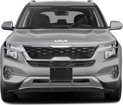 SUV front grille and LED headlights