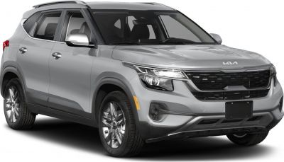 Compact SUV front-side view with LED headlights and bold grille