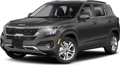 Sleek front grille and LED headlights of SUV from front side