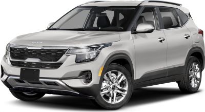 Front and side view with LED headlights and alloy wheels