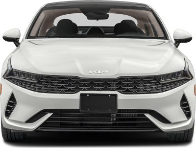 Front view with sleek grille and sharp headlights